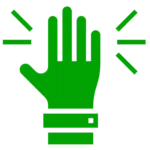 green hand icon